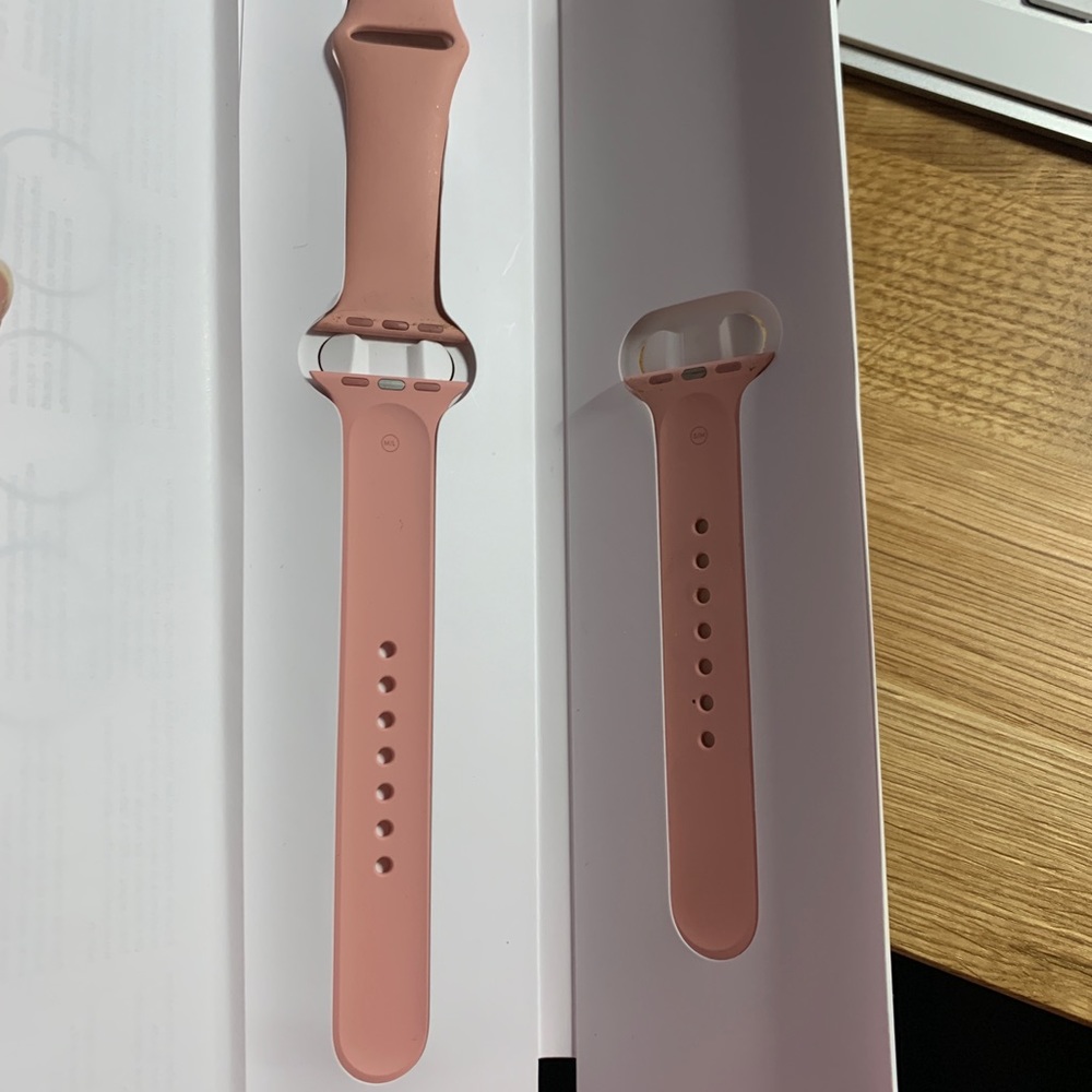 Genuine 38 mm Apple Watch Sport Band Vintage Rose